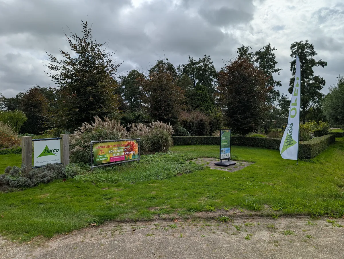 Entree van kwekerij en hoveniersbedrijf Harco in Hoevelaken