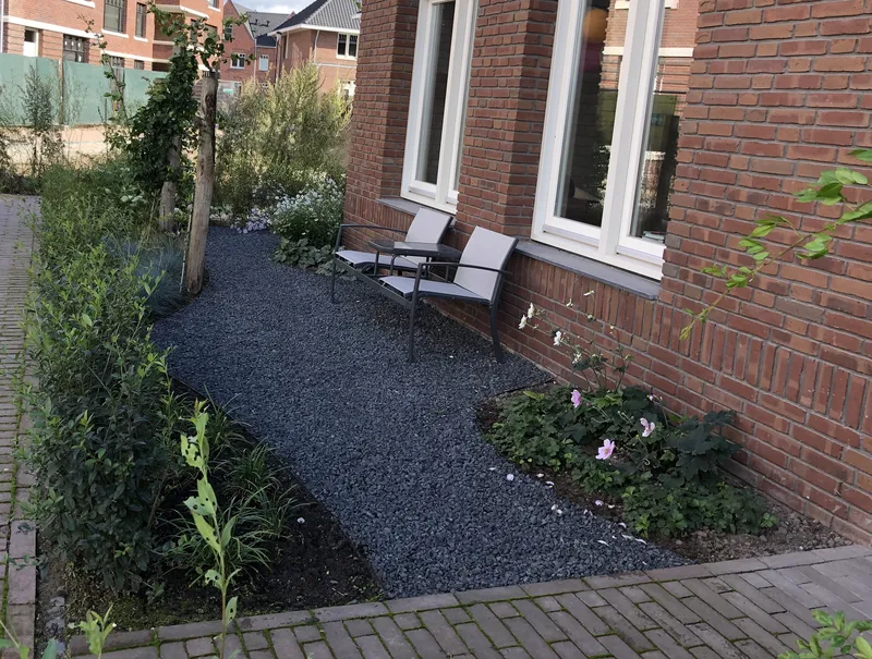 Biodiverse, ondiepe voortuin